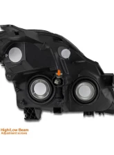 Spec-D Crystal Headlights w/ Amber Reflectors (Matte Black Housing/Clear Lens) Nissan Altima 2007-2009                                     - 2LH-ALT074JM-RS - Image 7