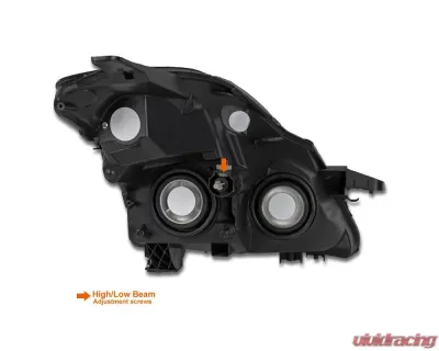 Spec-D Crystal Headlights w/ Amber Reflectors (Matte Black Housing/Clear Lens) Nissan Altima 2007-2009 - 2LH-ALT074JM-RS
