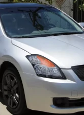 Spec-D Crystal Headlights w/ Amber Reflectors (Matte Black Housing/Clear Lens) Nissan Altima 2007-2009                                     - 2LH-ALT074JM-RS - Image 8