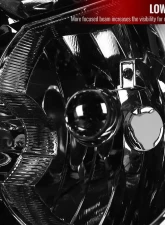 Spec-D Factory Style Headlights (Chrome Housing/Smoked Lens) Chevrolet 2007-2014                                     - 2LH-AVA07G-RS - Image 2