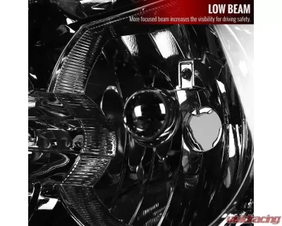 Spec-D Factory Style Headlights (Chrome Housing/Smoked Lens) Chevrolet 2007-2014 - 2LH-AVA07G-RS