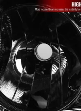 Spec-D Factory Style Headlights (Chrome Housing/Smoked Lens) Chevrolet 2007-2014                                     - 2LH-AVA07G-RS - Image 3