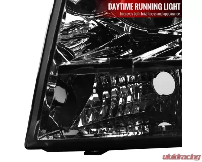 Spec-D Factory Style Headlights (Chrome Housing/Smoked Lens) Chevrolet 2007-2014 - 2LH-AVA07G-RS