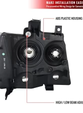 Spec-D Factory Style Headlights (Chrome Housing/Smoked Lens) Chevrolet 2007-2014                                     - 2LH-AVA07G-RS - Image 8