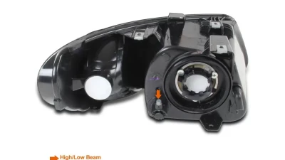 Spec-D Factory Style Crystal Headlights (Chrome Housing/Clear Lens) Dodge | Chrysler 2001-2007                                     - 2LH-CAR01-RS - Image 8