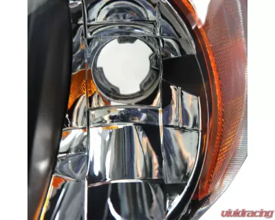 Spec-D Factory Style Crystal Headlights (Matte Black Housing/Clear Lens) Dodge | Chrysler 2001-2007 - 2LH-CAR01JM-RS