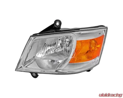 Spec-D Clear Lens Factory Style Crystal Headlight - Driver Side Only Dodge Grand Caravan 2008-2010 - 2LH-CAR08-L-RS