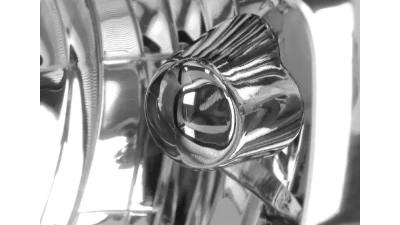 Spec-D Factory Style Headlights (Chrome/Clear Lens) Dodge Grand Caravan 2008-2010                                     - 2LH-CAR08-RS - Image 2