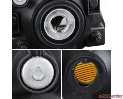 Spec-D Factory Style Headlights (Chrome/Clear Lens) Dodge Grand Caravan 2008-2010 - 2LH-CAR08-RS