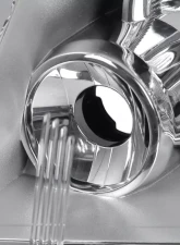 Spec-D Factory Style Headlights (Chrome Housing/Clear Lens) Dodge Grand Caravan | Chrysler Town & Country 2008-2018                                     - 2LH-CAR11-RS - Image 4