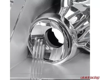 Spec-D Factory Style Headlights (Chrome Housing/Clear Lens) Dodge Grand Caravan | Chrysler Town & Country 2008-2018 - 2LH-CAR11-RS