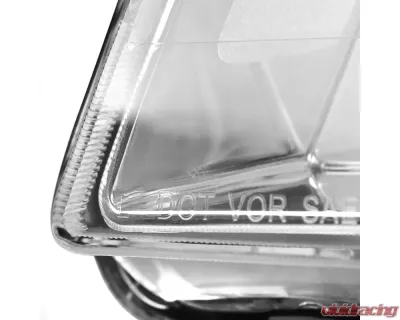 Spec-D Factory Style Headlights (Chrome Housing/Clear Lens) Dodge Grand Caravan | Chrysler Town & Country 2008-2018 - 2LH-CAR11-RS