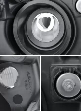 Spec-D Factory Style Headlights (Chrome Housing/Clear Lens) Dodge Grand Caravan | Chrysler Town & Country 2008-2018                                     - 2LH-CAR11-RS - Image 7