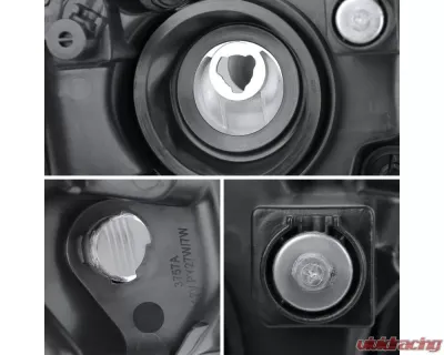 Spec-D Factory Style Headlights (Chrome Housing/Clear Lens) Dodge Grand Caravan | Chrysler Town & Country 2008-2018 - 2LH-CAR11-RS