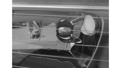 Spec-D Crystal Headlights (Matte Black Housing/Clear Lens) Dodge | Plymouth | Chrysler 1996-2000                                     - 2LH-CAR96JM-RS - Image 2