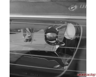 Spec-D Crystal Headlights (Matte Black Housing/Clear Lens) Dodge | Plymouth | Chrysler 1996-2000 - 2LH-CAR96JM-RS