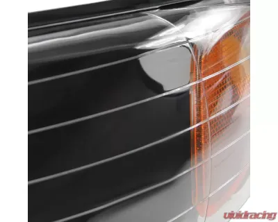 Spec-D Crystal Headlights (Matte Black Housing/Clear Lens) Dodge | Plymouth | Chrysler 1996-2000 - 2LH-CAR96JM-RS