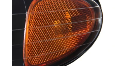 Spec-D Crystal Headlights (Matte Black Housing/Clear Lens) Dodge | Plymouth | Chrysler 1996-2000                                     - 2LH-CAR96JM-RS - Image 4