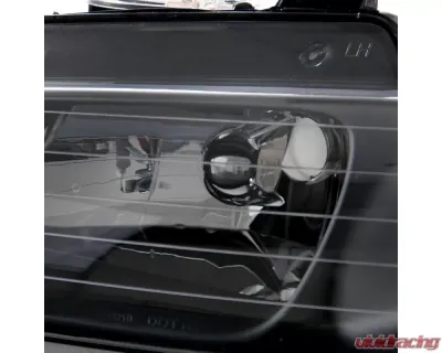 Spec-D Crystal Headlights (Matte Black Housing/Clear Lens) Dodge | Plymouth | Chrysler 1996-2000 - 2LH-CAR96JM-RS