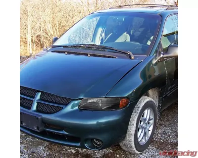 Spec-D Crystal Headlights (Matte Black Housing/Clear Lens) Dodge | Plymouth | Chrysler 1996-2000 - 2LH-CAR96JM-RS