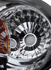 Spec-D Crystal Headlights w/ Amber Reflectors (Chrome Housing/Clear Lens) Chevrolet | Pontiac 2005-2010                                     - 2LH-COB05-RS - Image 3