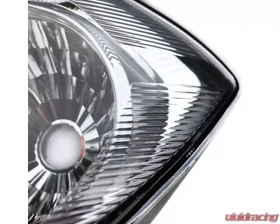 Spec-D Crystal Headlights w/ Amber Reflectors (Chrome Housing/Clear Lens) Chevrolet | Pontiac 2005-2010 - 2LH-COB05-RS