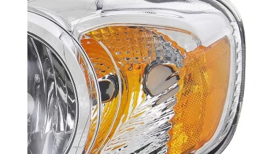 Spec-D Factory Style Headlights (Chrome Housing/Clear Lens) Toyota Corolla 2003-2008                                     - 2LH-COR03-RS - Image 2