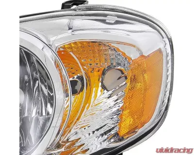 Spec-D Factory Style Headlights (Chrome Housing/Clear Lens) Toyota Corolla 2003-2008 - 2LH-COR03-RS