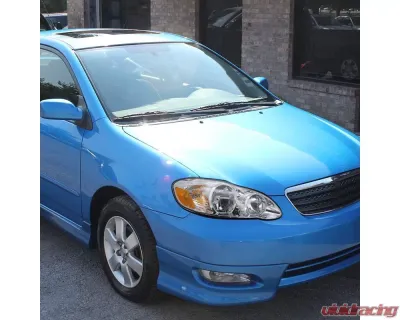 Spec-D Factory Style Headlights (Chrome Housing/Clear Lens) Toyota Corolla 2003-2008 - 2LH-COR03-RS