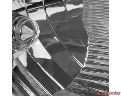 Spec-D Factory Style Crystal Headlights w/ Amber Reflector (Matte Black Housing/Clear Lens) Toyota Corolla 2009-2010 - 2LH-COR09JM-RS