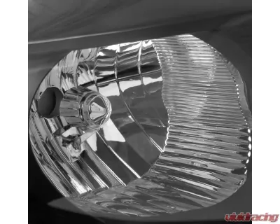 Spec-D Factory Style Crystal Headlights w/ Amber Reflector (Matte Black Housing/Clear Lens) Toyota Corolla 2009-2010 - 2LH-COR09JM-RS