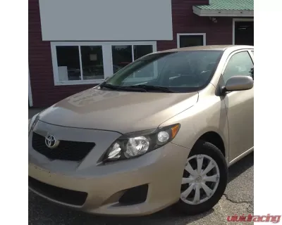 Spec-D Factory Style Crystal Headlights w/ Amber Reflector (Matte Black Housing/Clear Lens) Toyota Corolla 2009-2010 - 2LH-COR09JM-RS