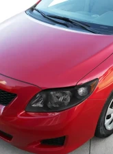 Spec-D Factory Style Crystal Headlights w/ Amber Reflector (Matte Black Housing/Clear Lens) Toyota Corolla 2009-2010                                     - 2LH-COR09JM-RS - Image 10