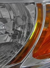 Spec-D Factory Style Crystal Headlights (Chrome Housing/Clear Lens) Honda Civic 2006-2011                                     - 2LH-CV062-RS - Image 3