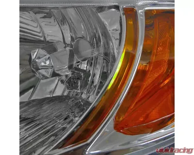 Spec-D Factory Style Crystal Headlights (Chrome Housing/Clear Lens) Honda Civic 2006-2011 - 2LH-CV062-RS