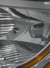 Spec-D Factory Style Crystal Headlights (Chrome Housing/Clear Lens) Honda Civic 2006-2011                                     - 2LH-CV062-RS - Image 4