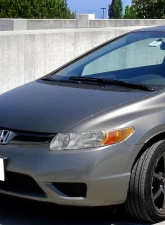 Spec-D Factory Style Crystal Headlights (Chrome Housing/Clear Lens) Honda Civic 2006-2011                                     - 2LH-CV062-RS - Image 8