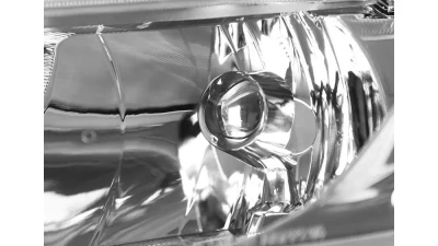 Spec-D Crystal Headlights (Chrome Housing/Clear Lens) Honda Civic 2006-2011                                     - 2LH-CV064-RS - Image 3