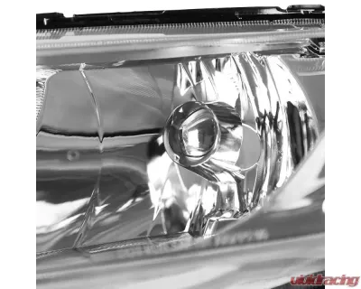 Spec-D Crystal Headlights w/ Amber Reflectors (Chrome Housing/Clear Lens) Honda Civic 2006-2011 - 2LH-CV064-RS
