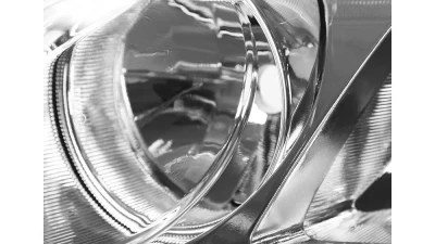 Spec-D Crystal Headlights (Chrome Housing/Clear Lens) Honda Civic 2006-2011                                     - 2LH-CV064-RS - Image 5