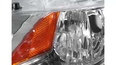 Spec-D Crystal Headlights (Chrome Housing/Clear Lens) Honda Civic 2006-2011                                     - 2LH-CV064-RS - Image 6