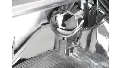 Spec-D Factory Style Headlights (Chrome Housing/Clear Lens) Honda Civic 2006-2011                                     - 2LH-CV064-V2-RS - Image 2