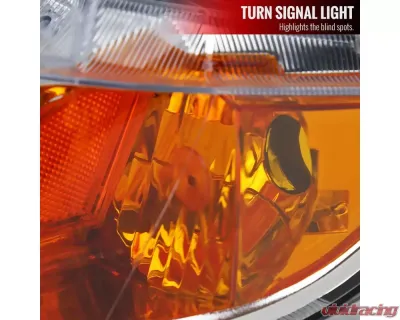 Spec-D Factory Style Headlights (Chrome Housing/Clear Lens) Honda Civic 2006-2011 - 2LH-CV064-V2-RS