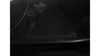 Spec-D Crystal Headlights (Chrome Housing/Smoked Lens) Honda Civic 2006-2011                                     - 2LH-CV064G-RS - Image 5