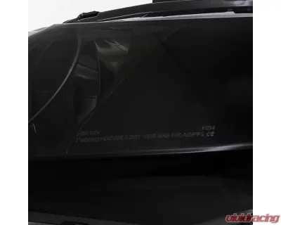 Spec-D Crystal Headlights (Chrome Housing/Smoked Lens) Honda Civic 2006-2011 - 2LH-CV064G-RS