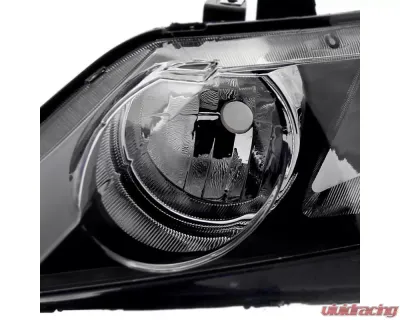 Spec-D Crystal Headlights (Matte Black Housing/Clear Lens) Honda Civic 2006-2011 - 2LH-CV064JM-RS