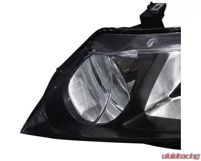 Spec-D Crystal Headlights (Matte Black Housing/Clear Lens) Honda Civic 2006-2011 - 2LH-CV064JM-RS