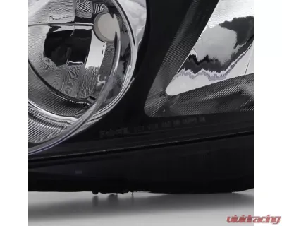 Spec-D Crystal Headlights (Matte Black Housing/Clear Lens) Honda Civic 2006-2011 - 2LH-CV064JM-RS