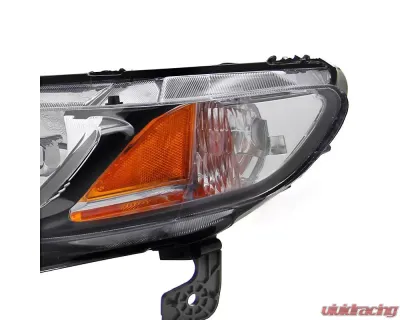 Spec-D Crystal Headlights (Matte Black Housing/Clear Lens) Honda Civic 2006-2011 - 2LH-CV064JM-RS
