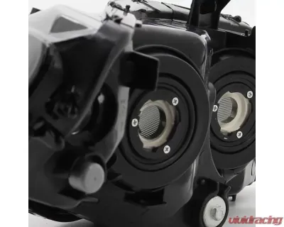 Spec-D Crystal Headlights (Matte Black Housing/Clear Lens) Honda Civic 2006-2011 - 2LH-CV064JM-RS